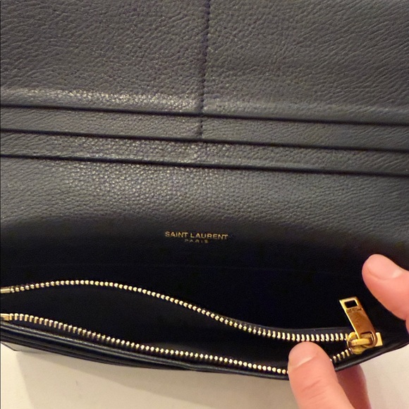 Saint Laurent Black Leather Card Holder - Picture 3 of 5